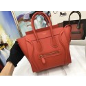 Celine Luggage Micro Original Leather Tote Bag M3308 orange JH06199ty35