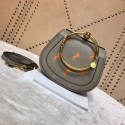 CHLOE Small Nile leather Horse bracelet bag 3E1302 grey JH08874uo30