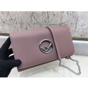 Copy 1:1 Fendi KANI original Calf leather Shoulder Bag 3326 pink JH08741GO58
