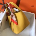 Copy 1:1 Hermes Picotin Lock PM Bags Original Leather H8688 yellow JH01341lS35