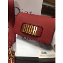 Copy 1:1 Jadior flap bag calfskin cross-body bag M8000 red JH07561GO58