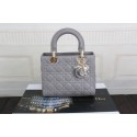 Dior 99002 original leather handbag Gray JH07676GL26