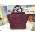 Fake Cheap Celine Luggage Micro Original Leather Tote Bag M3308 Purple JH06200jV17