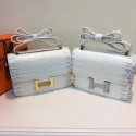 Fashion Hermes Constance Bag Croco Leather H6811 white JH01654RW51