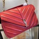 Fashion Imitation YSL Classic Calfskin Leather Flap Bag 2801 red JH08262dK58