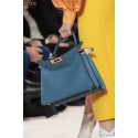 Fendi PEEKABOO ISEEU MEDIUM leather bag 70193 blue JH08483fw56