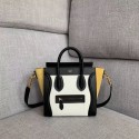 High Imitation CELINE NANO LUGGAGE BAG IN LAMINATED LAMBSKIN 189243-2 JH05941vF44