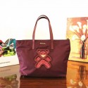 High Quality Prada Nylon cloth casual bag 1BG052 wine JH05664bo33