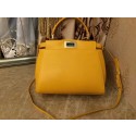 Imitation 2015 Fendi winter best-selling model original leather 55211 yellow JH08816VJ28