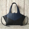 Imitation Celine calf leather Tote Bag 43342 Royal Blue&black JH06055EB28