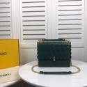 Imitation Cheap Fendi KAN I F leather bag 8BF053 green JH08676wG78