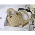 Imitation Fashion LADY DIOR MY ABCDIOR BAG Cannage Lambskin M0538O Beige JH06721Ft19