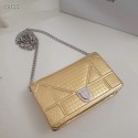 Imitation High Quality Dior DIORAMA leather Chain bag S0328 gold JH07221dN21