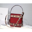 Imitation Luxury DIOR DIORODEO HOBO TAS VAN KALFSLEER M5871 red JH07429VD53