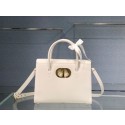 Imitation Luxury DIOR LARGE ST HONORE TOTE Grained Calfskin M9306UBAE WHITE JH06839VD53