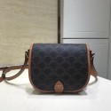 Knockoff Celine MEDIUM FOLCO BAG IN TRIOMPHE CANVAS CL01502 tan JH05859nE34