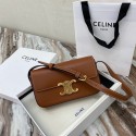 Knockoff Celine TRIOMPHE SHOULDER BAG IN NATURAL CALFSKIN 194143 TAN JH05793cF44