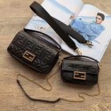Replica Cheap FENDI BAGUETTE Mini Shoulder Bag 8BS017 black JH08597EJ51