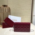 Replica LADY DIOR CALFSKIN WALLET C9025A Burgundy JH06998wU61