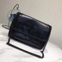 SAINT LAURENT Medium Niki Chain Bag Cabas crocodile-embossed leather 498894 Black JH08108OW36