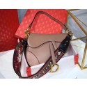 Top Copy Dior MINI SADDLE BAG CALFSKIN M0447 apricot JH07516po42