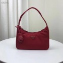 Top Imitation Prada Nylon tote bag 1NE515 red JH05178EE80