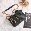YSL Flap Bag Calfskin Leather 26611 green JH08236Fs54