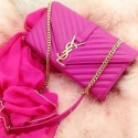 Yves Saint Laurent Classic Flap Bag Nappa Leather 33210 Rose JH08358MB38