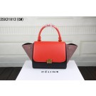 2015 Celine classic nubuck leather with original leather 3345 red&black&khaki JH06542rd58