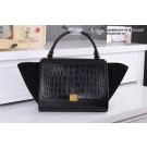 2015 Celine Original Ferrari leather crocodile 6608 black JH06610jz22