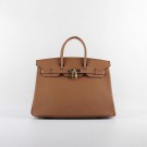 2015 Hermes Birkin 35CM H-35 gold hardware coffee JH01838iR14