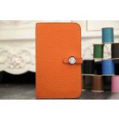 2015 Hermes new model original leather clutch 6648 orange JH01812jW13