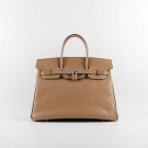 2015 Hermes new models ostrich pattern 6089 apricot silver chain JH01863sj48