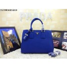 2015 Prada new model litchi grain 2579 brilliant blue JH05748OW36