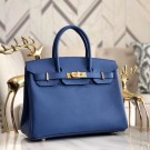 AAA Hermes original Epsom Leather HB35O blue&gold Metal JH01244xn59