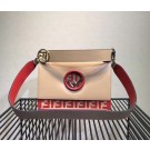 AAAAA FENDI Kan I Leather Shoulder Bag 8BT284 Apricot&red JH08650DU34