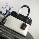 AAAAA Imitation Prada Esplanade Bag 1BA046 white&black JH05478QQ66