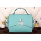 Best Hermes kelly 35CM stirrup top handle bag 30560 light blue JH01752Yd28