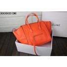 Best Replica 2015 Celine classic original litchi grain 3341-2 orange JH06530Jc15