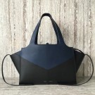 Celine calf leather Tote Bag 43341 Royal Blue&black JH06056Li93
