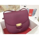 Celine Compact Trotteur Shoulder Bag 1269 Burgundy JH06238Zg66