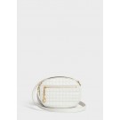 CELINE CROSS BODY SMALL C CHARM BAG IN QUILTED CALFSKIN 188363 WHITE JH05986jI43