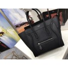 Celine Luggage Micro Original Leather Tote Bag M3308 black JH06208qx37