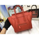 Celine Luggage Micro Original Leather Tote Bag M3308 orange JH06199ty35