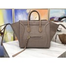 Celine LUGGAGE PHANTOM Tote Bag C3372 Croco Leather Apricot JH06264lH78