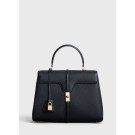 CELINE MEDIUM 16 BAG IN SATINATED CALFSKIN 187373 BLACK JH05980VQ41