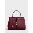 CELINE MEDIUM 16 BAG IN SATINATED CALFSKIN 187373 LIGHT BURGUNDY JH05977YC66