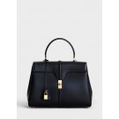 CELINE MEDIUM 16 BAG IN SATINATED CALFSKIN A187373 black JH05972hU34