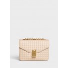 CELINE MEDIUM C BAG IN BICOLOUR QUILTED CALFSKIN CL87253 cream JH05995qZ31