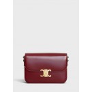 CELINE MEDIUM TRIOMPHE BAG IN SHINY CALFSKIN CL87363 LIGHT BURGUNDY JH05998MB38